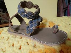 laidback london Rumi Flat Ankle Strap Leather Sandal Silver Review