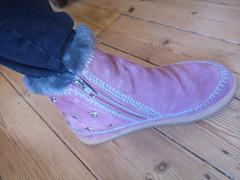 laidback london Setsu Stars Crochet Side Zip Ankle Boot Dusty Pink Suede Review