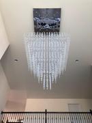Moooni LIGHTING Contemporary Raindrop Crystal Chandelier Flush Mount Review