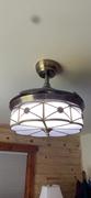 Moooni LIGHTING Vintage French Country Style Chandelier Ceiling Fan Review