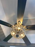 Moooni LIGHTING Modern Crystal Ceiling Fan Light Review