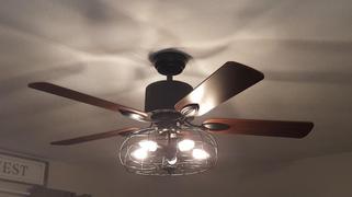 Moooni LIGHTING Rustic 52 Ceiling Fan Light Fixtures Review