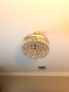 Moooni LIGHTING Rose Gold Crystal Ceiling Fan With Chandelier Review