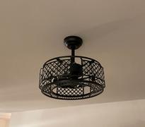 Moooni LIGHTING Caged Ceiling Fan Light For Children's Room Review