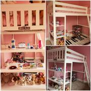 Max & Lily Kid's Twin High Loft Bed with Bookcase Review