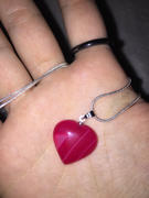 The Psychic Tree Pink Agate Heart Pendant with Chain Review