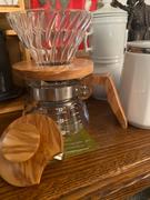 Japanese Taste Hario V60 Glass Coffee Dripper with Olive Wood 1-4 Cups VDG-02-OV Review