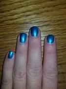 Maniology Grimm's Nightfall Collection: Glass Slipper - Blue Metallic Stamping Polish Review