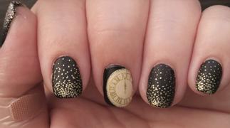 Maniology Holiday Party Collection: It's Lit (B262) - Gold Metallic Stamping Polish Review