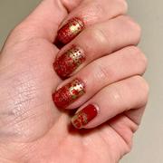 Maniology Holiday Party Collection: It's Lit (B262) - Gold Metallic Stamping Polish Review