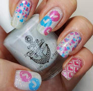 Maniology School's Out: Blue Glue (B288) - Neon Blue Stamping Polish Review