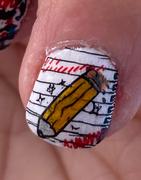 Maniology Back to School: Notetaker (m058) - Nail Stamping Plate Review