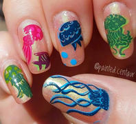 Maniology Night Forest: Dusk (B300) Dark Blue Stamping Polish Review