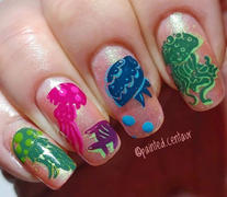 Maniology Night Forest: Dusk (B300) Dark Blue Stamping Polish Review