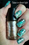 Maniology Frosty (B306) - Icy Teal Blue Stamping Polish Review