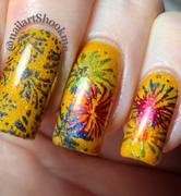 Maniology Double Bubble (B334) - Royal Blue Metallic Stamping Polish Review
