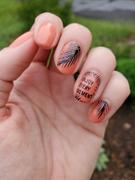 Maniology CYO Design Contest: Wave Your Palms (m095) - Nail Stamping Plate Review