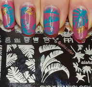 Maniology CYO Design Contest: Wave Your Palms (m095) - Nail Stamping Plate Review