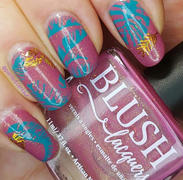 Maniology CYO Design Contest: Wave Your Palms (m095) - Nail Stamping Plate Review