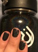 Maniology Moods: Dreamy (P105) - Black Scattered Holographic Shimmer Nail Polish Review