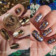 Maniology Sun Sign (NA029) - Titanium Gold Mirror Chrome Nail Art Powder Review