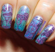 Maniology Happy Hour (m231) - Nail Stamping Plate Review