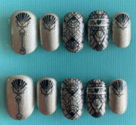 Maniology New Year: Art Deco (m260) - Nail Stamping Plate Review