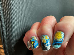 Maniology Arts: Van Gogh's Paint Brush (m274) - Nail Stamping Plate Review