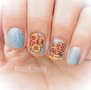 Maniology Arts: Van Gogh's Paint Brush (m274) - Nail Stamping Plate Review