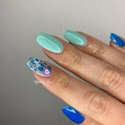 Maniology Alice (B468) - Cream Blue Stamping Polish Review