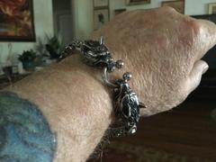 Ancient Treasures Solid Stainless Steel King's Chain Wolf Head Bracelet Review