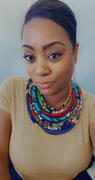 D'IYANU Bisa Women's African Print Layer Necklace (Mixed Tribal Prints) Review