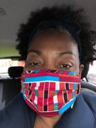 D'IYANU Uzo African Print 2 Layer Reusable Face Mask (Pink Blue Kente) Review