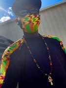 D'IYANU Dabo African Print 2 Layer Reusable Face Mask (Gold Maroon Kente)-Clearance Review