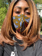 D'IYANU Dabo African Print 2 Layer Reusable Face Mask (Raspberry Yellow Kente)-Clearance Review