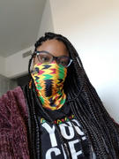 D'IYANU Tikib African Print Tube Face Mask (Gold Maroon Kente) Review