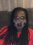 D'IYANU Dabo African Print 2 Layer Reusable Face Mask (Navy Gold Paisley) Review