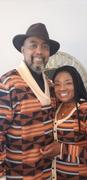 D'IYANU Afe African Print Button-Up Sweater Dress (Brown Orange Kente) Review