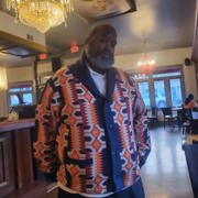 D'IYANU Aren African Print Button-Up Cardigan Sweater (Cream Orange Kente) Review