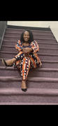 D'IYANU Talia African Print Stretch Woven Skinny Pants (Cream Orange Kente) Review