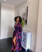 D'IYANU Rehema Women's African Print Maxi Dress (Black Maroon Paisley) Review