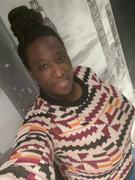 D'IYANU Abani Women's African Print Sweater (Peach Kente) - Clearance Review