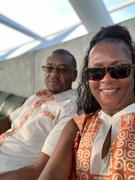 D'IYANU Meli Women's African Print Tunic (Light Orange Adire) -Clearance Review