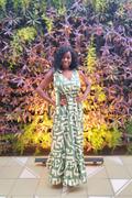 D'IYANU Kulale Women's Maxi Dress (Olive Geometric) Review