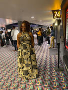 D'IYANU Ronke African Print Halter Maxi Dress (Black Brown Geometric) Review
