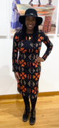 D'IYANU Chidima Women's African Print Stretch Tunic Dress (Natural Mudcloth) Review