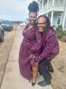 D'IYANU Rehema Women's African Print Maxi Dress (Plum Diamonds) Review