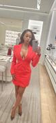 Miss Circle Flattery Red Long Sleeve Blazer Dress Review