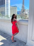 Miss Circle Hedy Red Satin Corset Dress Review