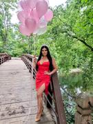Miss Circle Hedy Red Satin Corset Dress Review